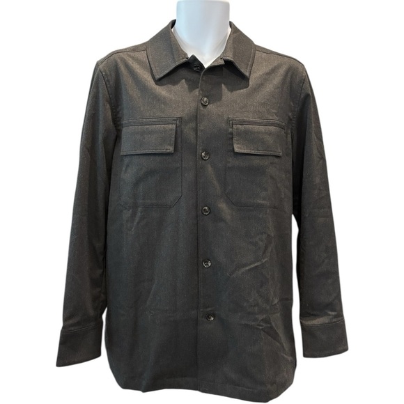 Hart Schaffner Marx‎ Wool Blend Shirt Jacket Overshirt Shacket Gray Men’s Size M - Picture 1 of 8